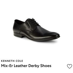 Kenneth Cole Classic Black Leather Oxfords